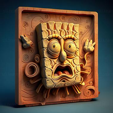 3D model SpongeBob in 3D (STL)